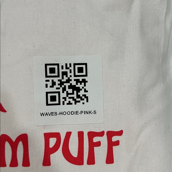 PINK PALM PUFF Everything Comes in Waves" Hoodie in Pink - Picture 5 of 5